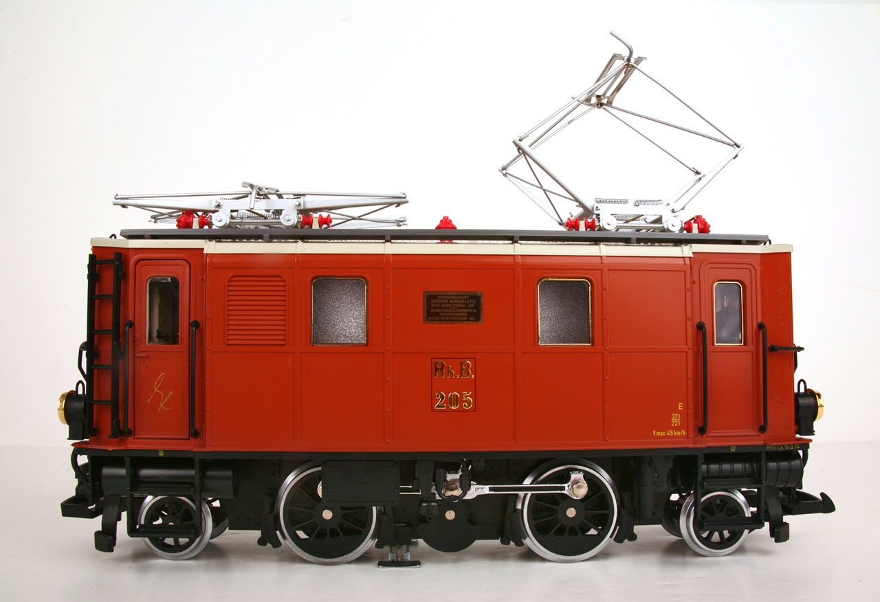 LGB 2045 Swiss Rhaetain Railway (RhB) Ge 2/4 passenger electric locomotive side view